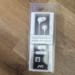 JVC Marshmallow White Earbuds with Microphone